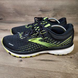 BROOKS Ghost 13 Men's Running Shoes Black/Yellow Size 11.5